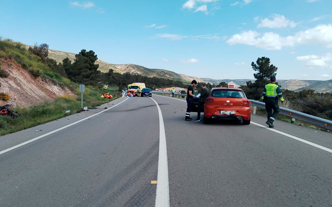 Accidente mortal en la N-211 a la altura de Gargallo. / Guardia Civil