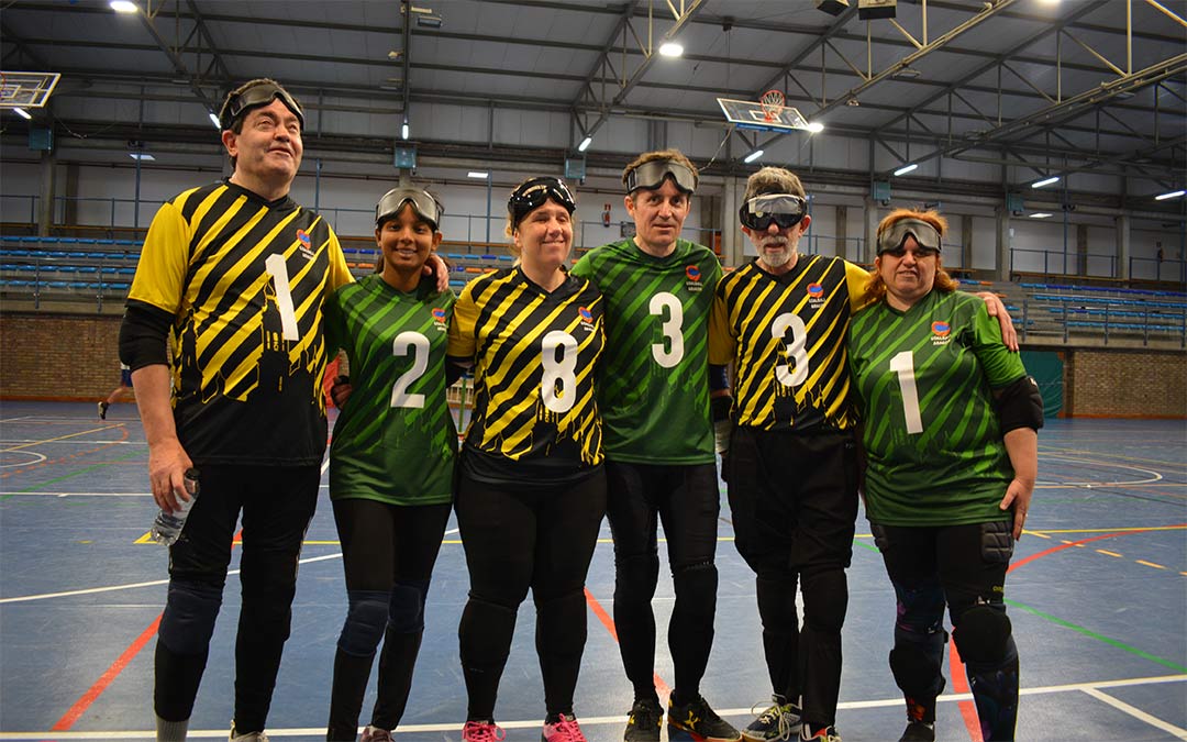 Jugadores de Goalball instantes antes de comenzar el torneo./I.M.