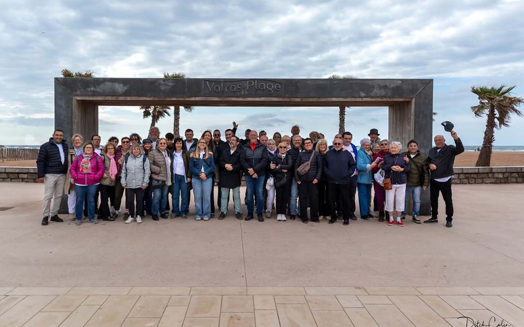 La delegación de Valderrobres, visitando Lespignan, para realizar el acto oficial de Hermanamiento entre ambas poblaciones./La COMARCA