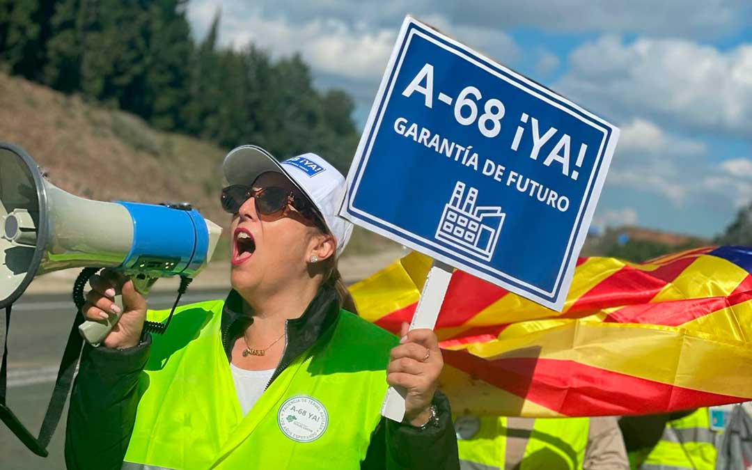 Marcha reivindicativa por la A-68 organizada por Teruel Existe el domingo / TE