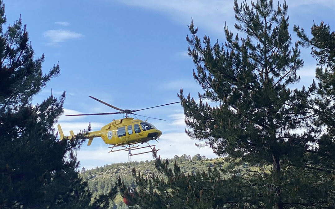 Actuación en un incendio en Montalbán en mayo de 2025. / Infoar