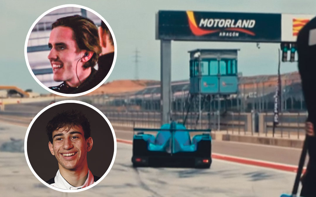 Enzo Trulli y Lorenzo Fluxa han estado rodando en Motorland./ Instagram.