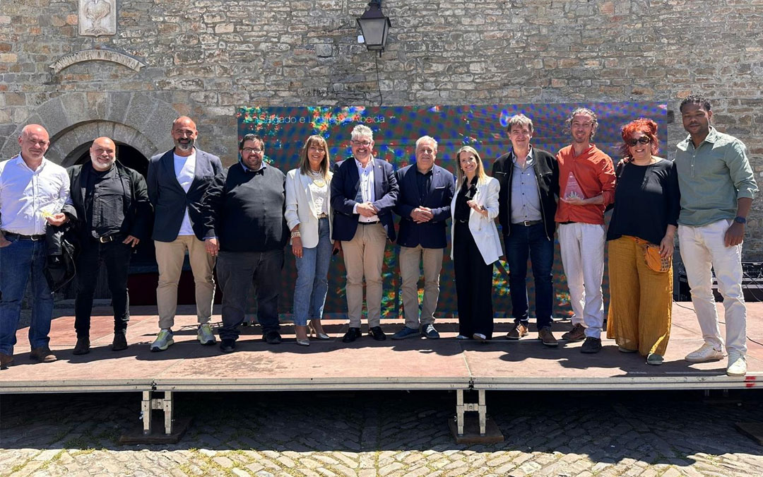 Los glardonados del territorio durante los premios./ Belén Adán