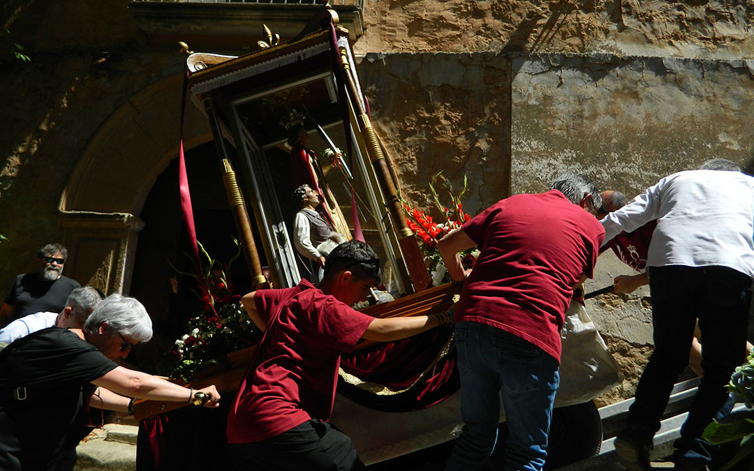 Subida de Santa Quiteria a la ermita en Samper de Calanda. / S.C