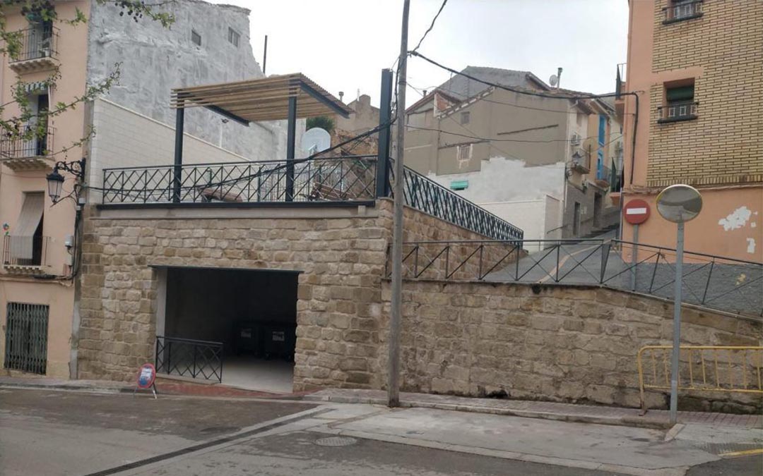 La nueva zona deportiva que causa molestias a los caspolinos./ Ayto. Caspe