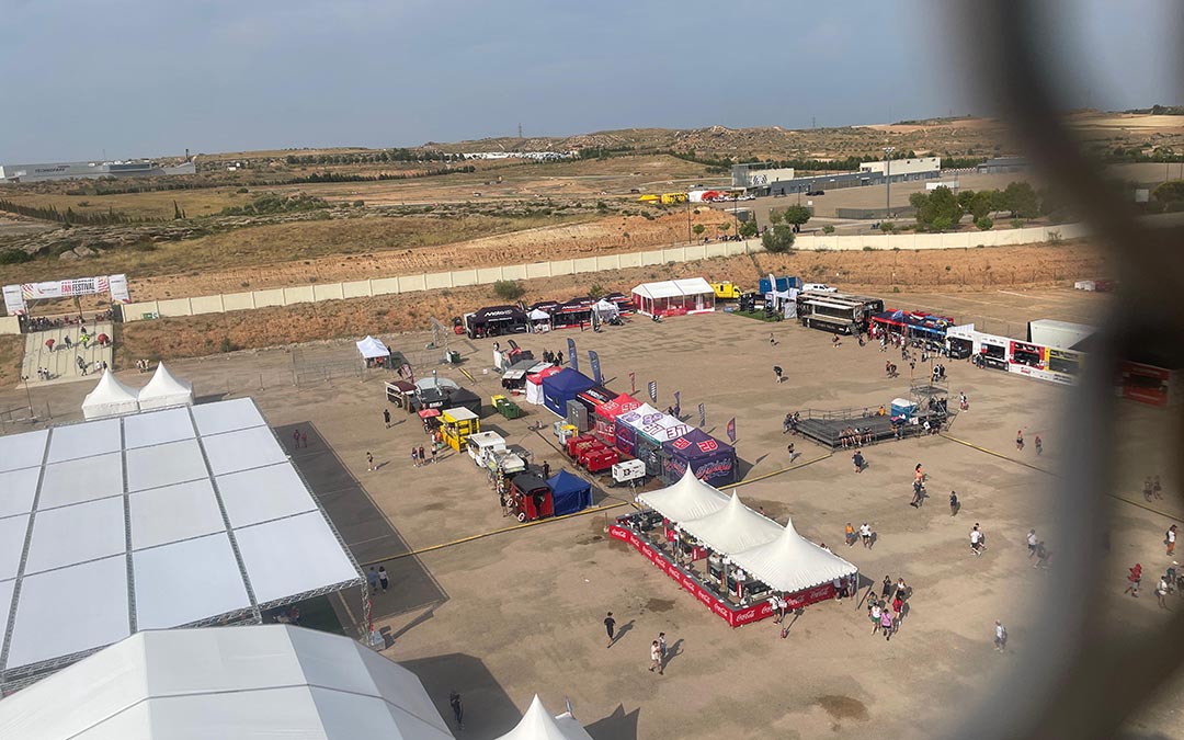 La infraestructura de la Fan Zone a vista pájaro./ S.F.