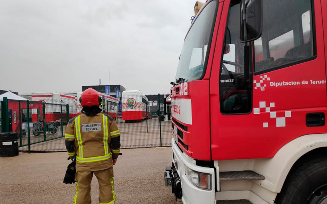 Bomberos de la DPT en Motorland. / DPT