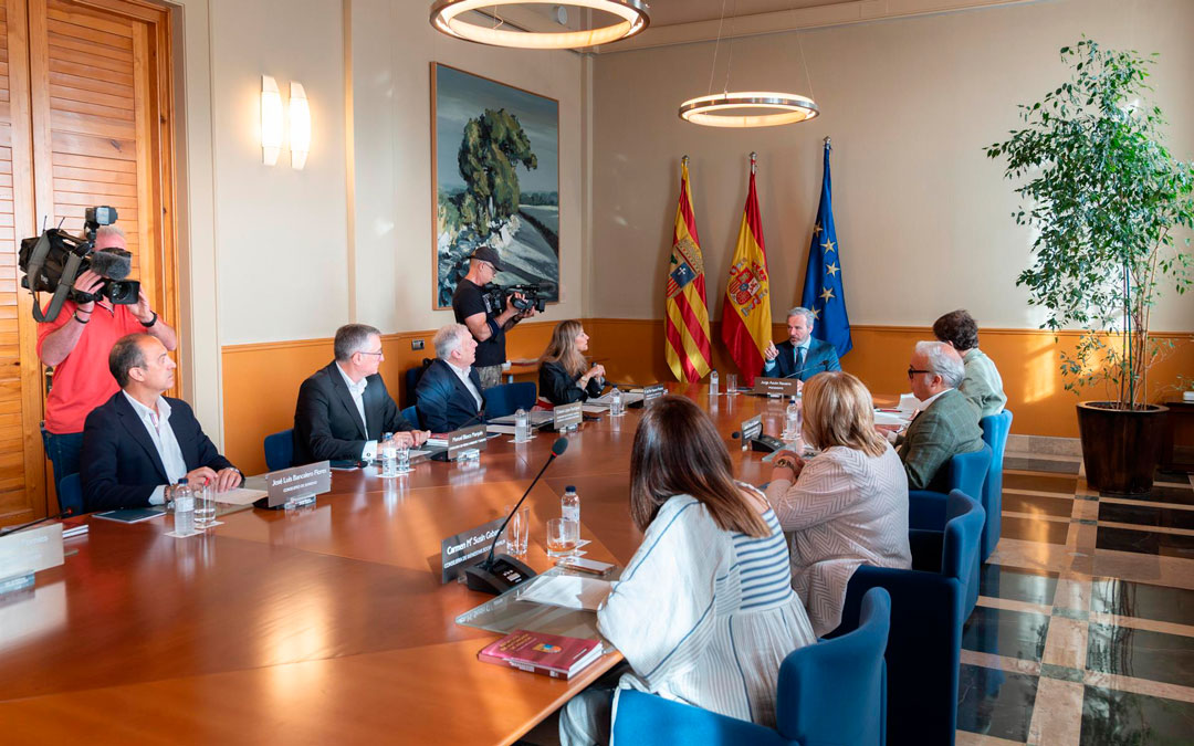 Imagen del consejo de Gobierno de este viernes./ DGA