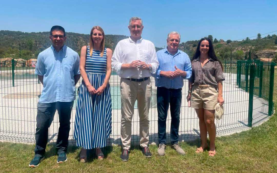 Foto de la inauguración de la piscinas de Arens distribuida por DGA / DGA