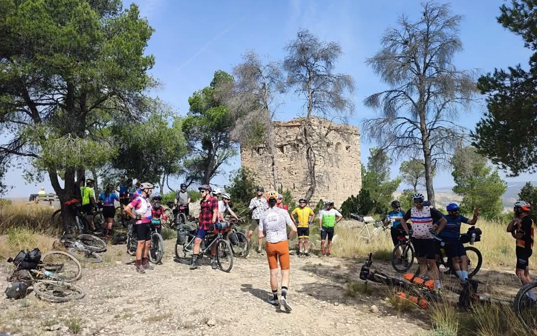 El grupo de ciclistas completó sin incidentes la ruta./ Ayto. Fayón