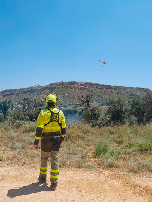 El fuego ha sido controlado sobre las 15.35./ Infoar