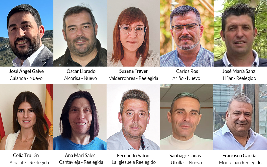 Secretarios generales de las agrupaciones de las principales localidades del Bajo Aragón Histórico y las Cuencas Mineras / La COMARCA