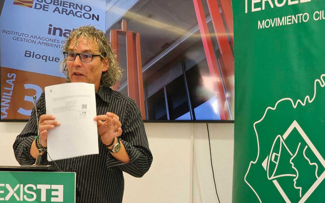 Ernesto Romeo, portavoz del Grupo de Energía y Medio Ambiente del Movimiento ciudadano Teruel Existe /TE