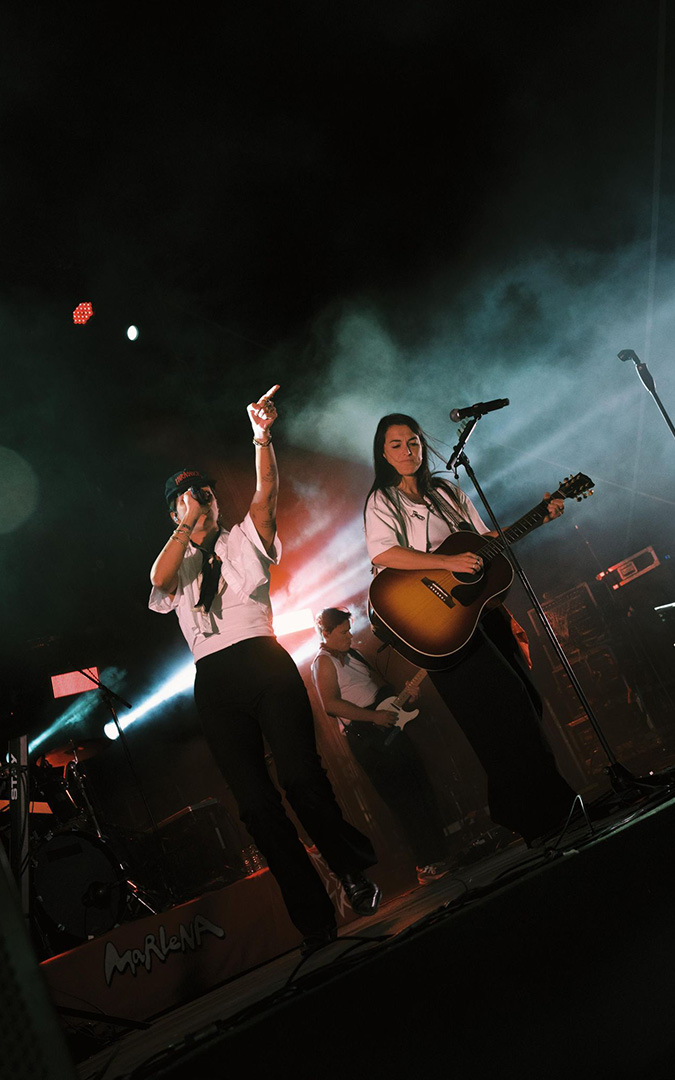 Ana Legazpi y Carolina Moyano, el dúo Marlena. / Thesseo Estudio
