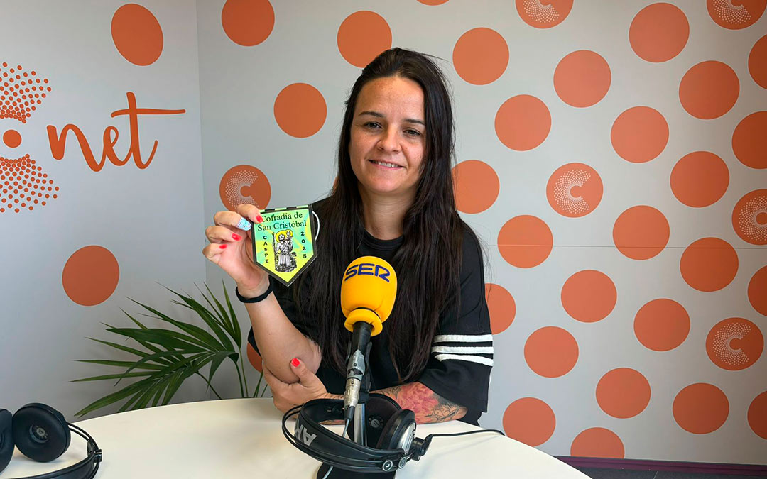 Rebeca Larrosa, presidenta de la asociación de San Cristóbal de Caspe. /La Comarca
