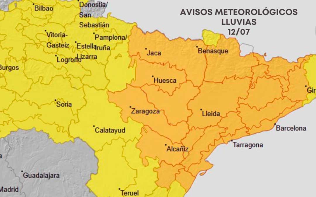 El territorio se mantiene en aviso naranja a consecuencia de la entrada de una DANA por el noroeste peninsular./ L.C.