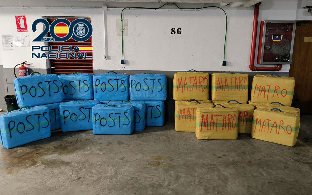 Operación contra una red internacional de distribución de droga desde Azaila. / Policía Nacional