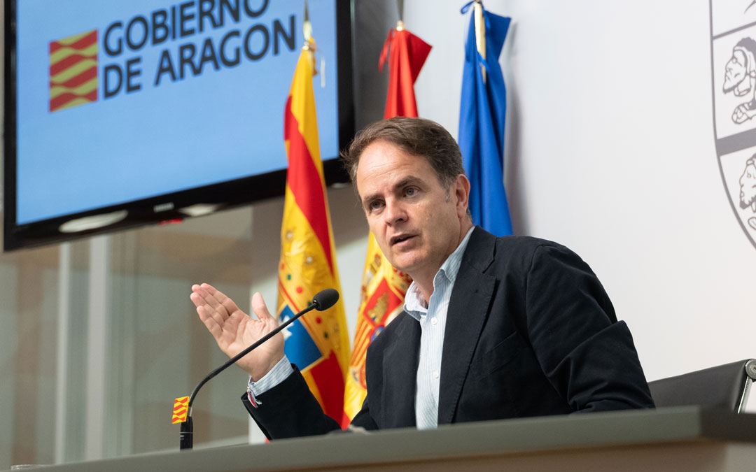 Bermúdez de Castro durante la rueda de prensa./ DGA