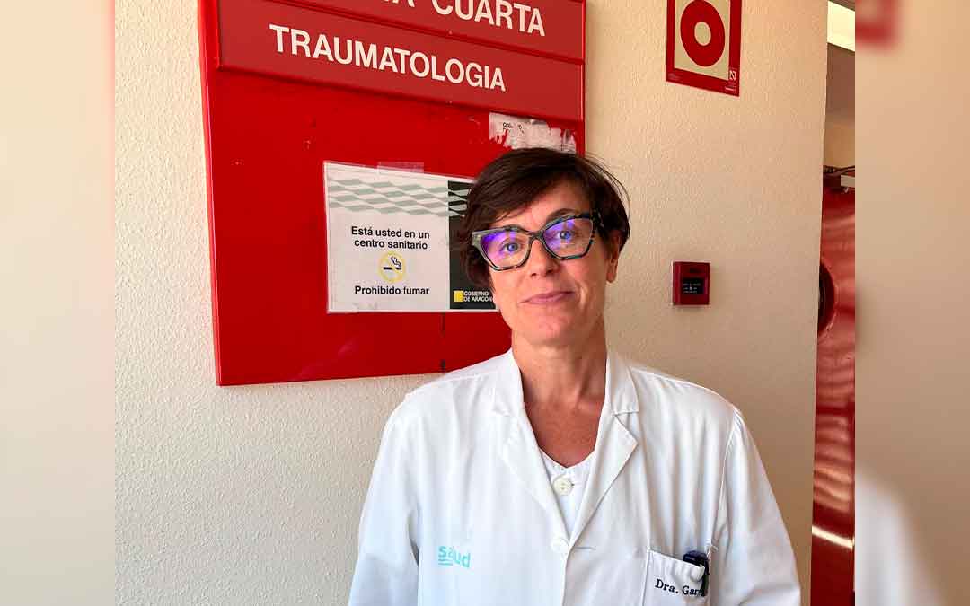 Elena García, traumatóloga en Alcañiz./ L.C.
