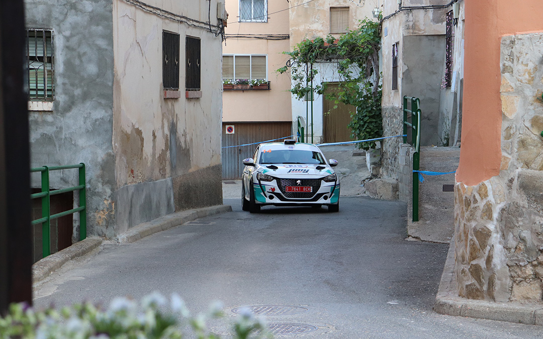 Tomás Vallés y Sira Poblador durante el Rallye Mudéjar Ciudad de Teruel/ FADA