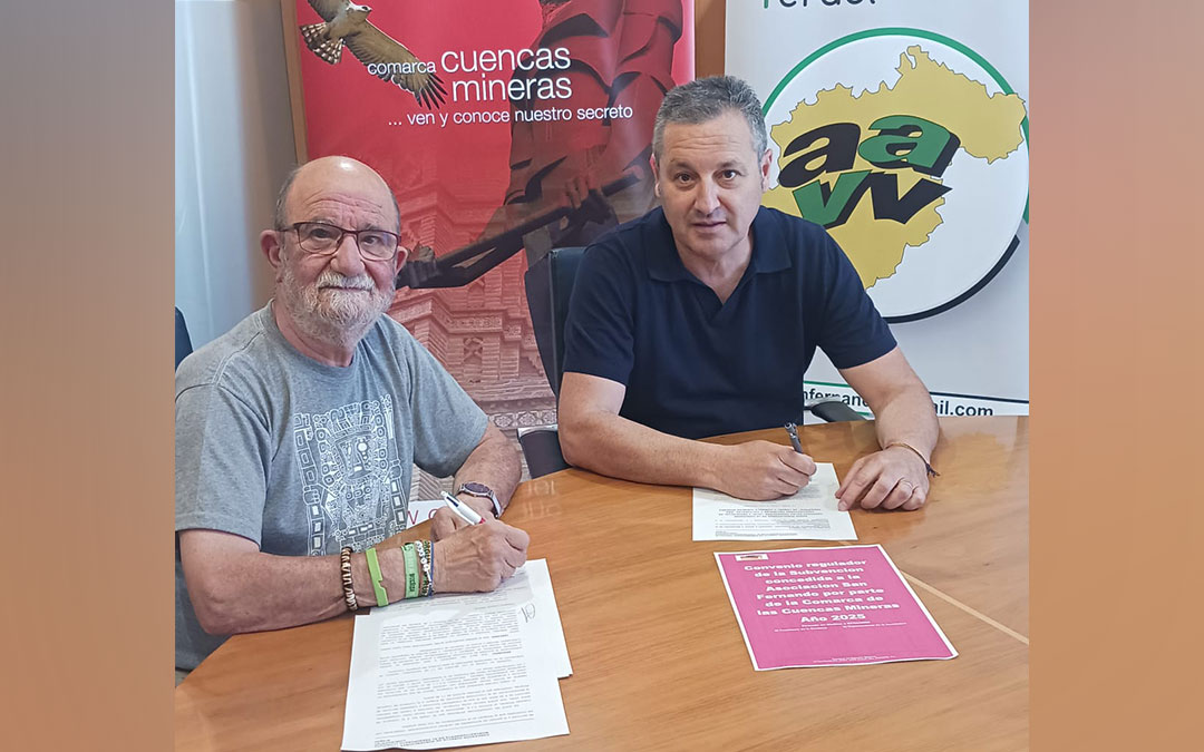 Renovación del convenio de colaboración entre la Comarca Cuencas Mineras y la Federación de Asociaciones Vecinales y Culturales de Teruel (FAVCT). / Cuencas Mineras