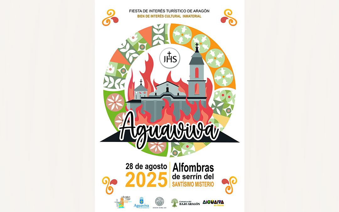 Cartel alfombras del Santísimo Misterio 2025. / Ayto Aguaviva