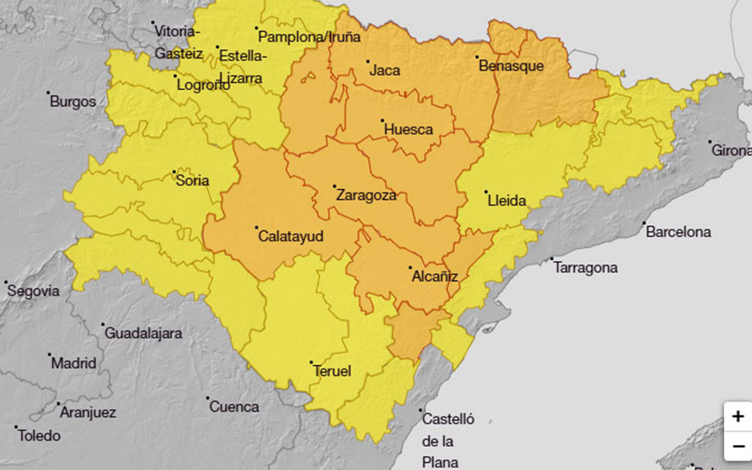 Avisos meteorológicos emitidos por parte de la AEMET el día miércoles 27 de agosto. / AEMET