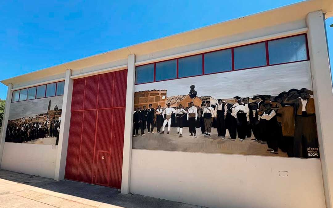 Nuevo mural en Belmonte de San José./ Héctor Vacui Instagram.