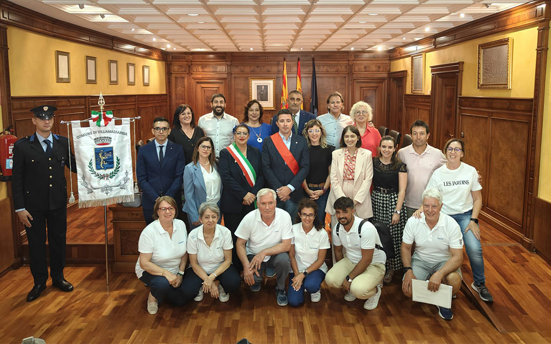 Calanda y Villamarsaggia estrechan lazos de hermandad en un encuentro oficial. / A.H