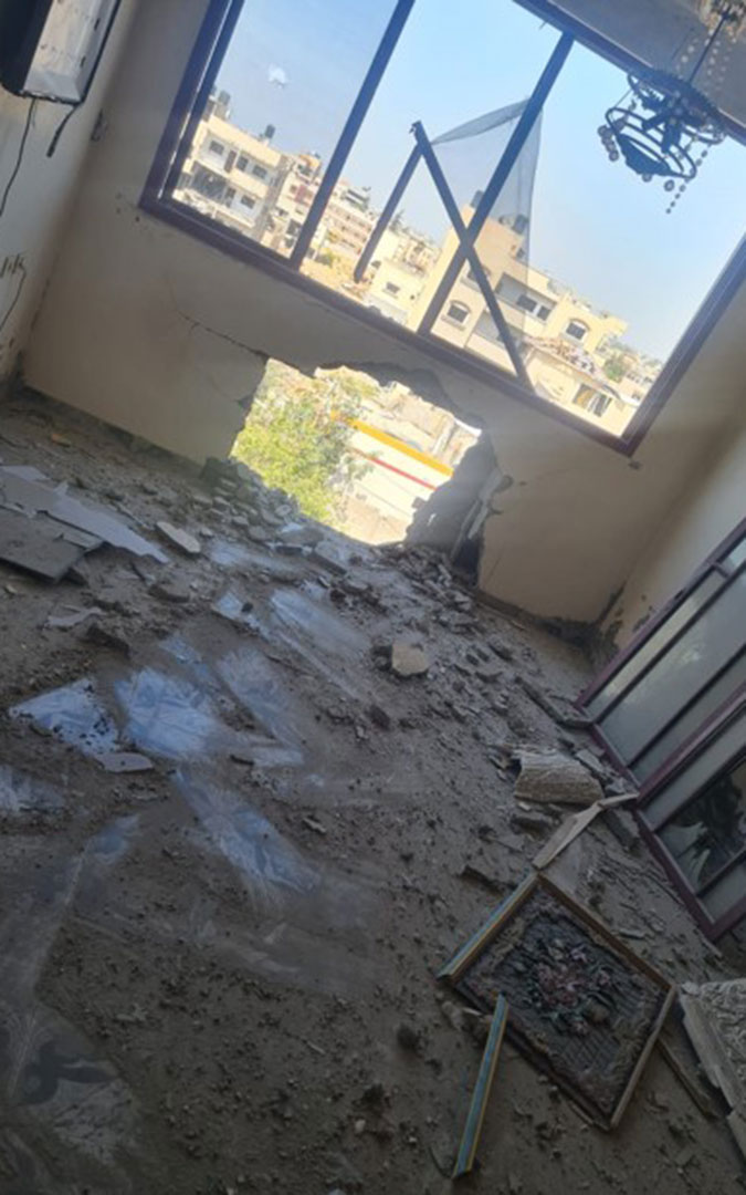 La casa familiar con los primeros ataques. / Archivo familiar