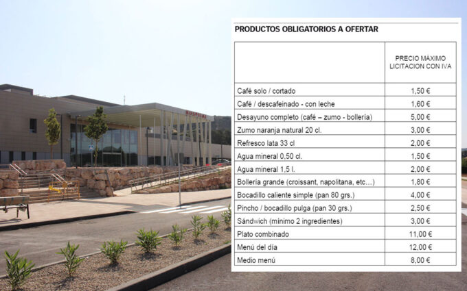 El centro sanitario ofrecerá comida a los familiares de los pacientes ingresados mientras duren las obras de la cafetería
