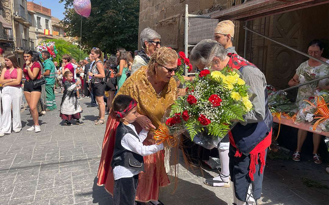 Ofrenda flores Maella 2025./S.F.