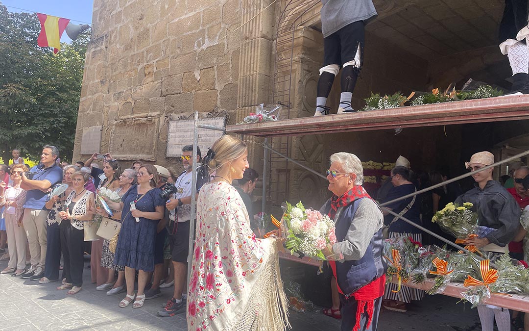 Ofrenda flores Maella 2025./S.F.