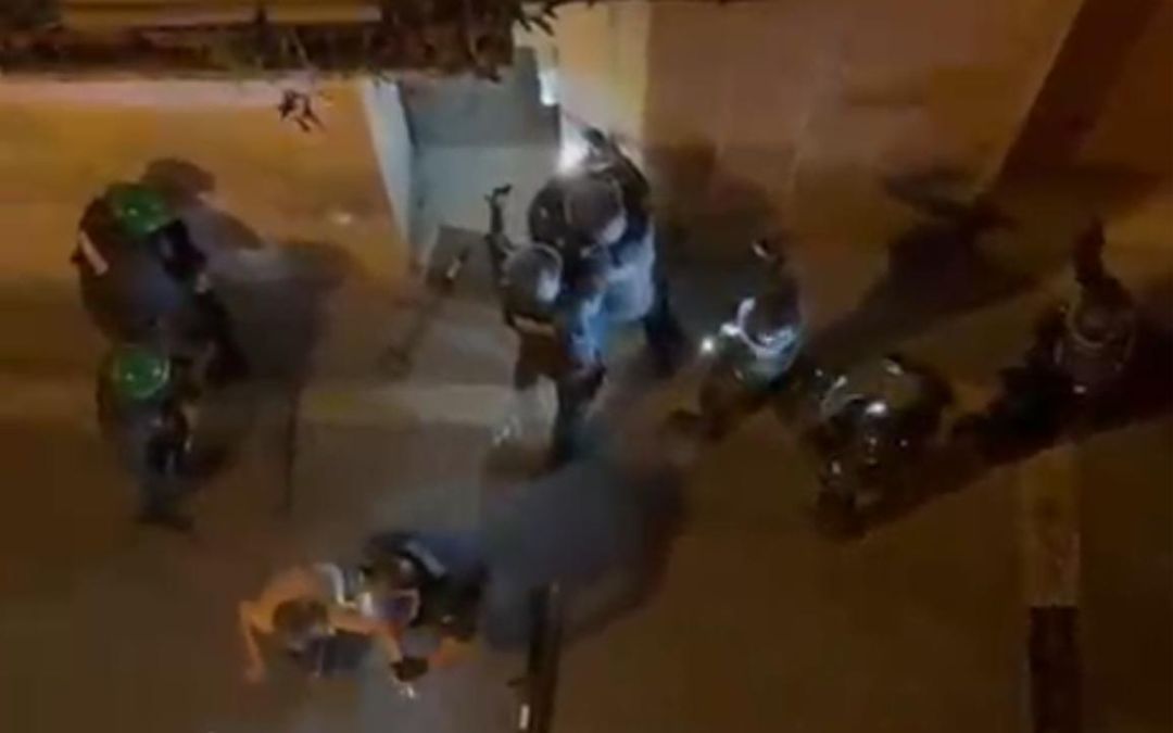 Captura del vídeo en el que se muestra parte de la operación, grabado por un vecino./ L.C.
