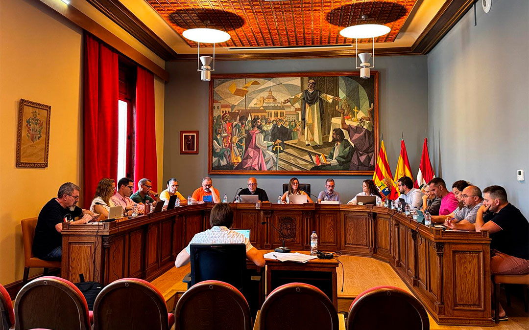 Pleno del Ayuntamiento de Caspe de julio 2025./ Ayto. Caspe