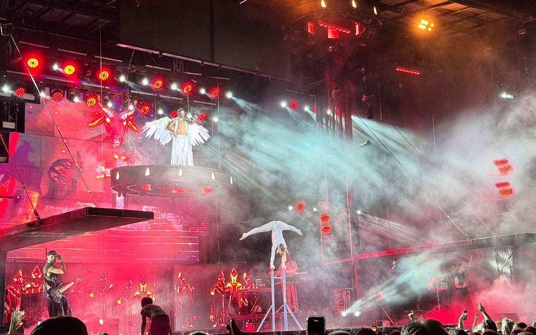 La 'Panorama City' en acción en las fiestas 2025 en Alcañiz. / Ayto.