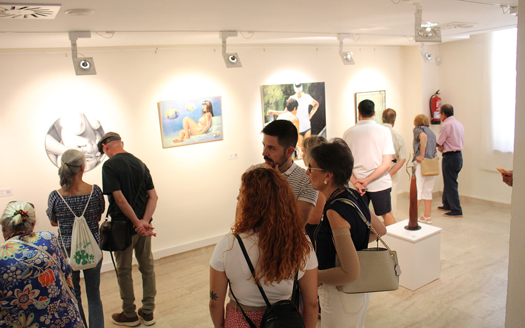 Inauguración de la muestra del I Certamen de Arte Contemporáneo José Lamiel en Calanda. / B. Severino