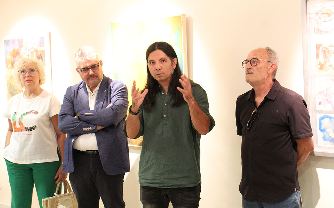 Inauguración de la muestra del I Certamen de Arte Contemporáneo José Lamiel en Calanda. / B. Severino