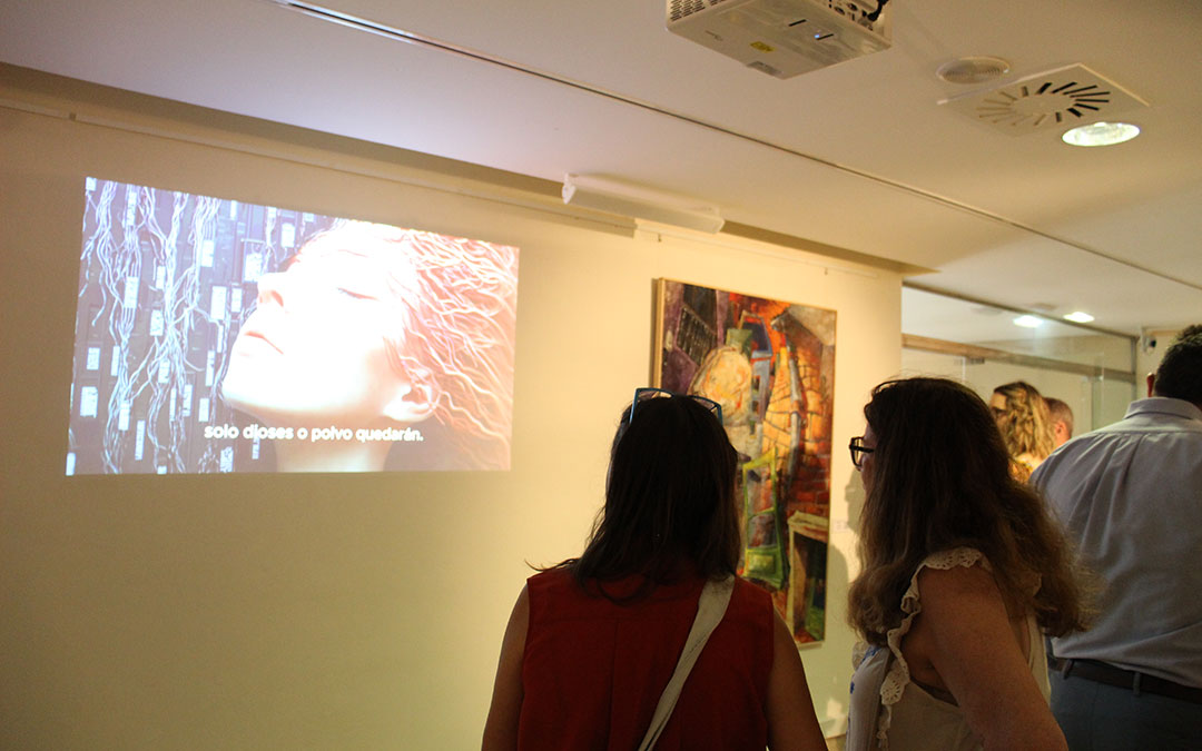 Inauguración de la muestra del I Certamen de Arte Contemporáneo José Lamiel en Calanda. / B. Severino