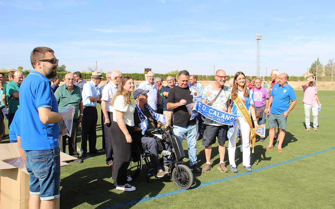 Acto de homenaje del C.D. Calanda a sus exjugadores. / B. Severino