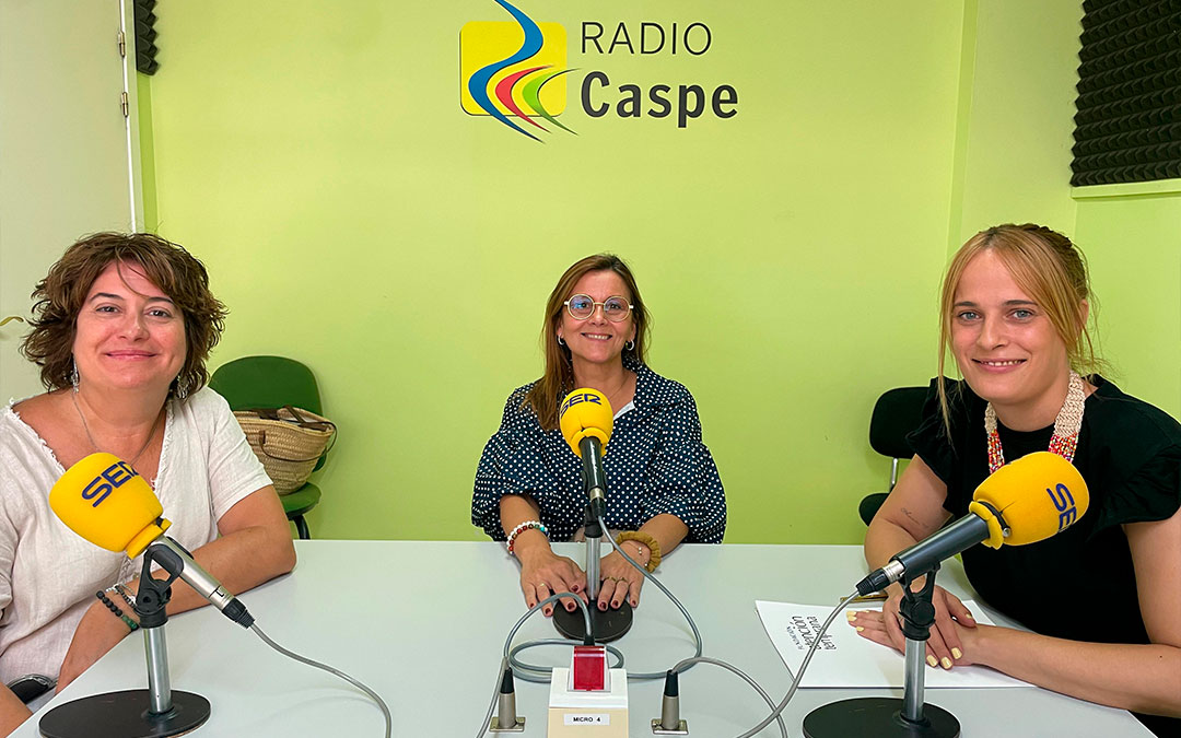 Ana Jarque en Radio Caspe./ S.F.