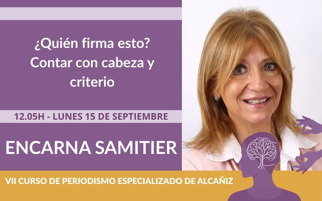 La periodista reflexiona sobre como ha cambiado en los últimos años el tratamiento informativo respecto a la salud mental. Agradece además, el premio que recibirá y recuerda la importancia que tiene la figura de Narvión./ La COMARCA.