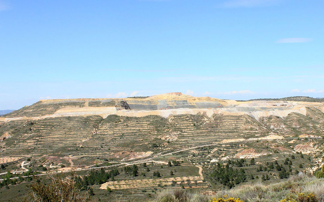 Minería a cielo abierto en el municipio de Estercuel. / Plataforma Estercuel Es Futuro