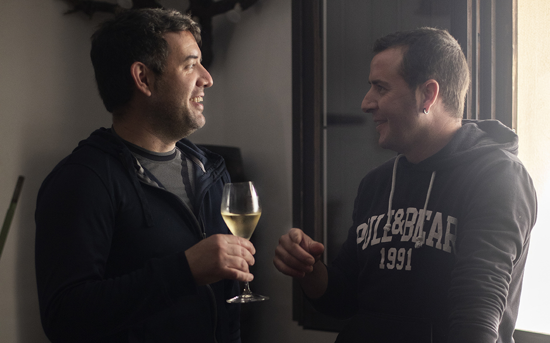 Jesús Borrás y Jordi Bayod, propietarios de Bodegas Bayod Borrás./Bayod Borrás