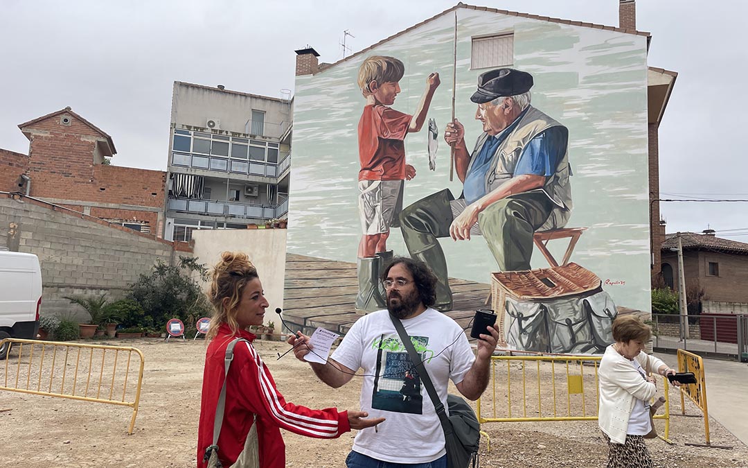 'Abuelo y nieto pescando' de Anna Repullo./ S.F.