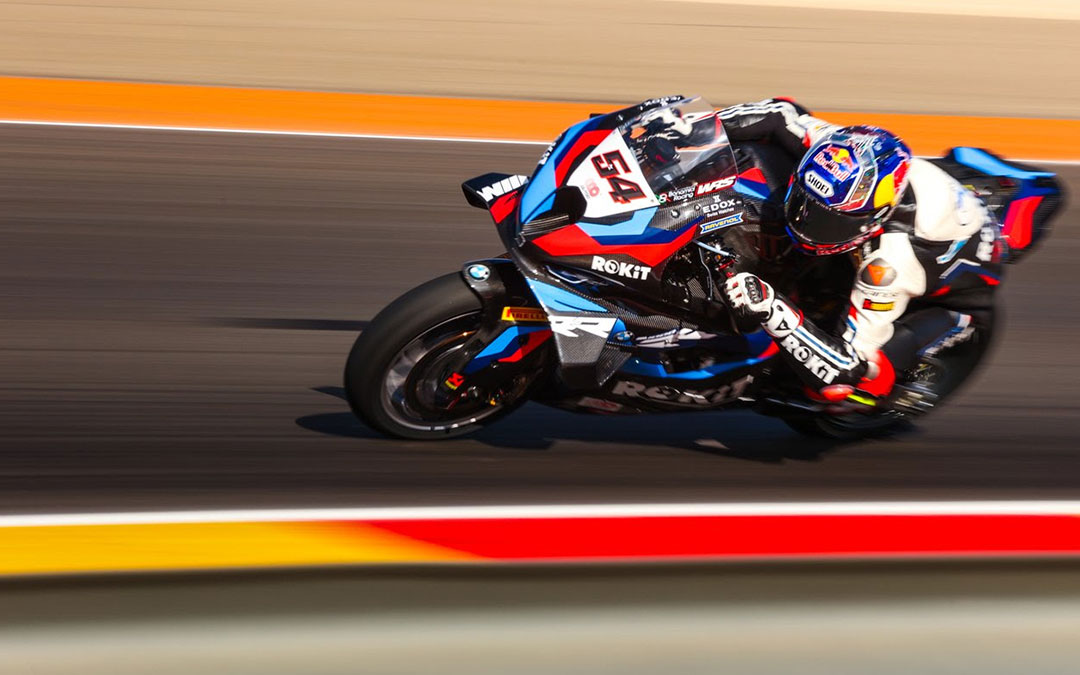 Imagen de Toprak Razgatlioglu en la Aragón Round de Motorland en 2024. /Motorland Aragón