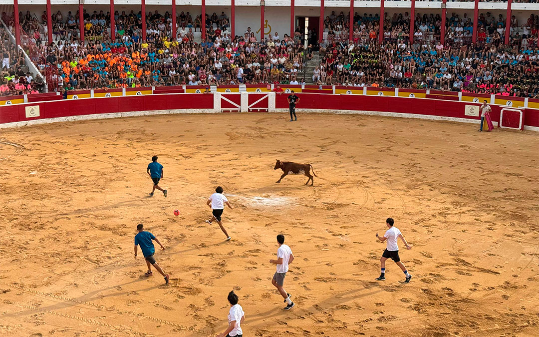 Partido de futbol vaca./ L.A.