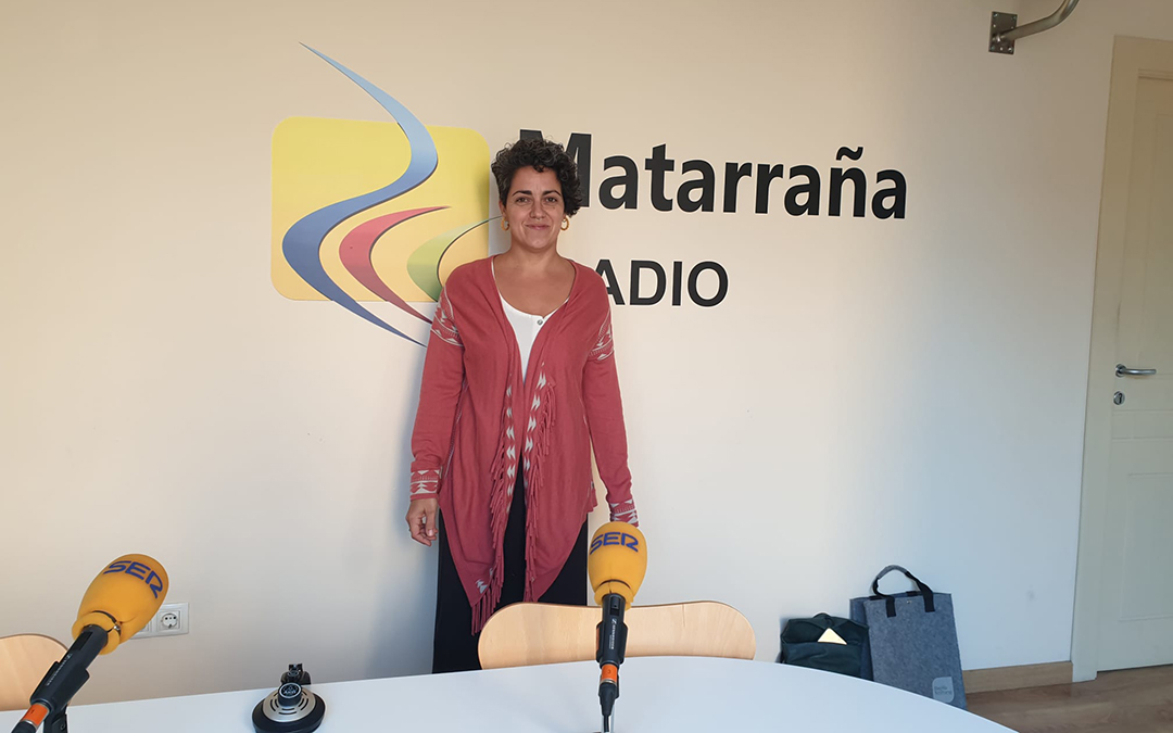 Susana Pérez, de Bruixa Tintórea, nos visita en el estudio./La COMARCA