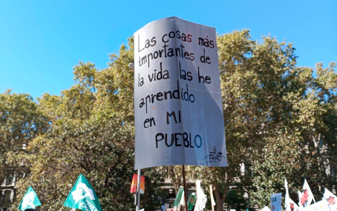 Manifestación por el mundo rural en Madrid./ L.A.