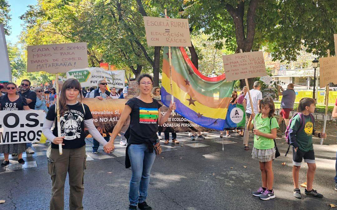 Manifestación por el mundo rural en Madrid./ L.A.